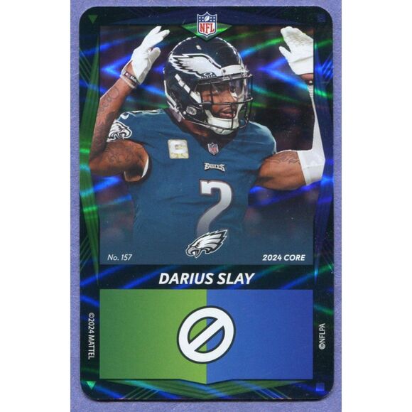 2024 Uno Elite Football Card Dual Color Blue/Green Foil #157 Darius Slay - Picture 1 of 1